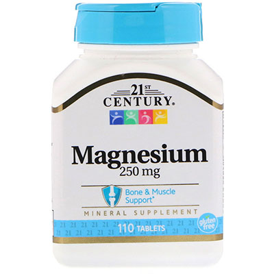 21st Century Magnesium 250 мг 110 таблеток