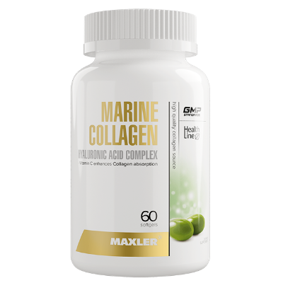 Maxler Marine Collagen Hyaluronic Acid Complex 60 гелевых капсул