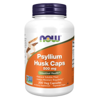NOW Psyllium Husk 500 мг 200 вегетарианских капсул