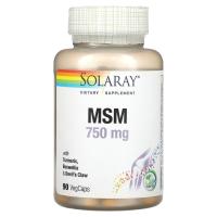 Solaray MSM 750 мг 90 вегетарианских капсул