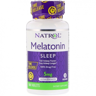 Natrol Melatonin 5 мг TR 100 таблеток