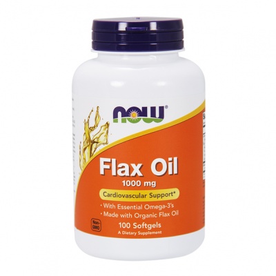 NOW Flax Oil High Lignan 1000 мг 120 гелевых капсул