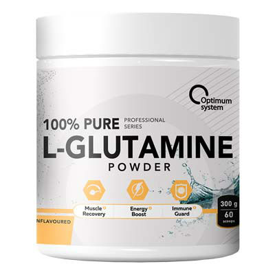 Optimum_System 100% Pure Glutamine Powder 300 г