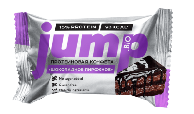 Батончик JUMP Конфета протеиновая без начинки 30 г